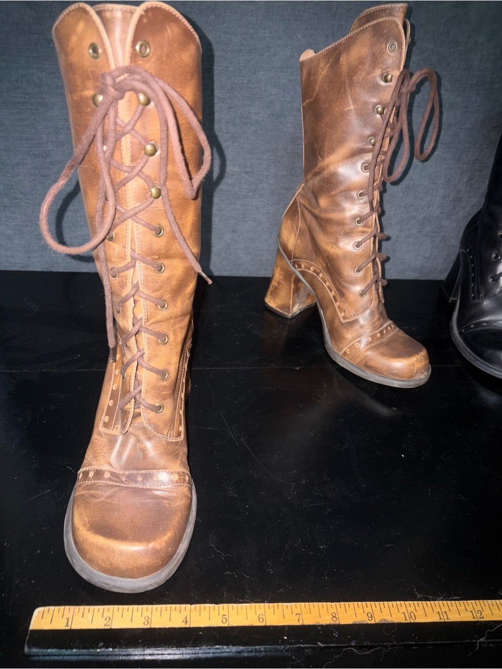 Women’s Report Lace-Up Mid-Calf Boots in Brown